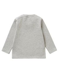 Long-sleeve T-shirt with deer motif