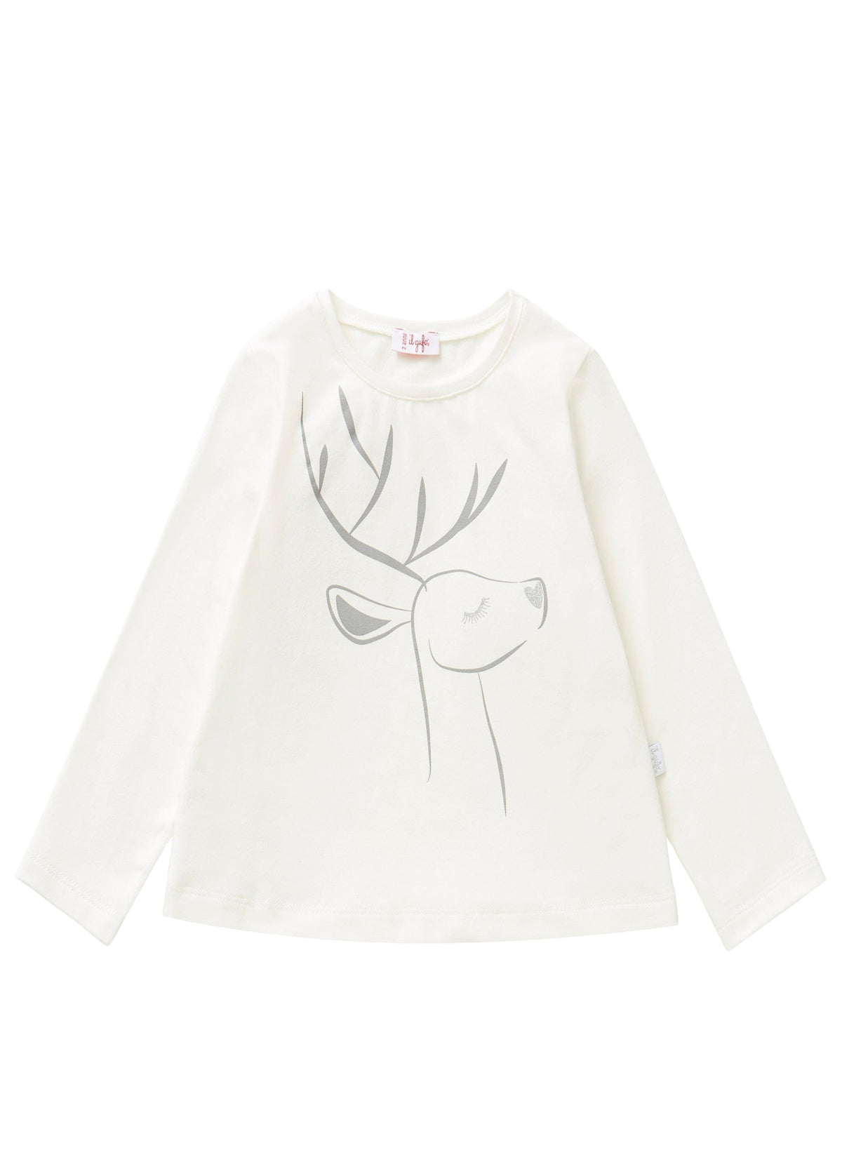 Long-Sleeve T-Shirt With Deer Motif