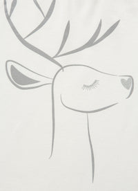 Long-sleeve T-shirt with deer motif