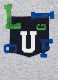 T-shirt with Il Gufo print on the pocket.