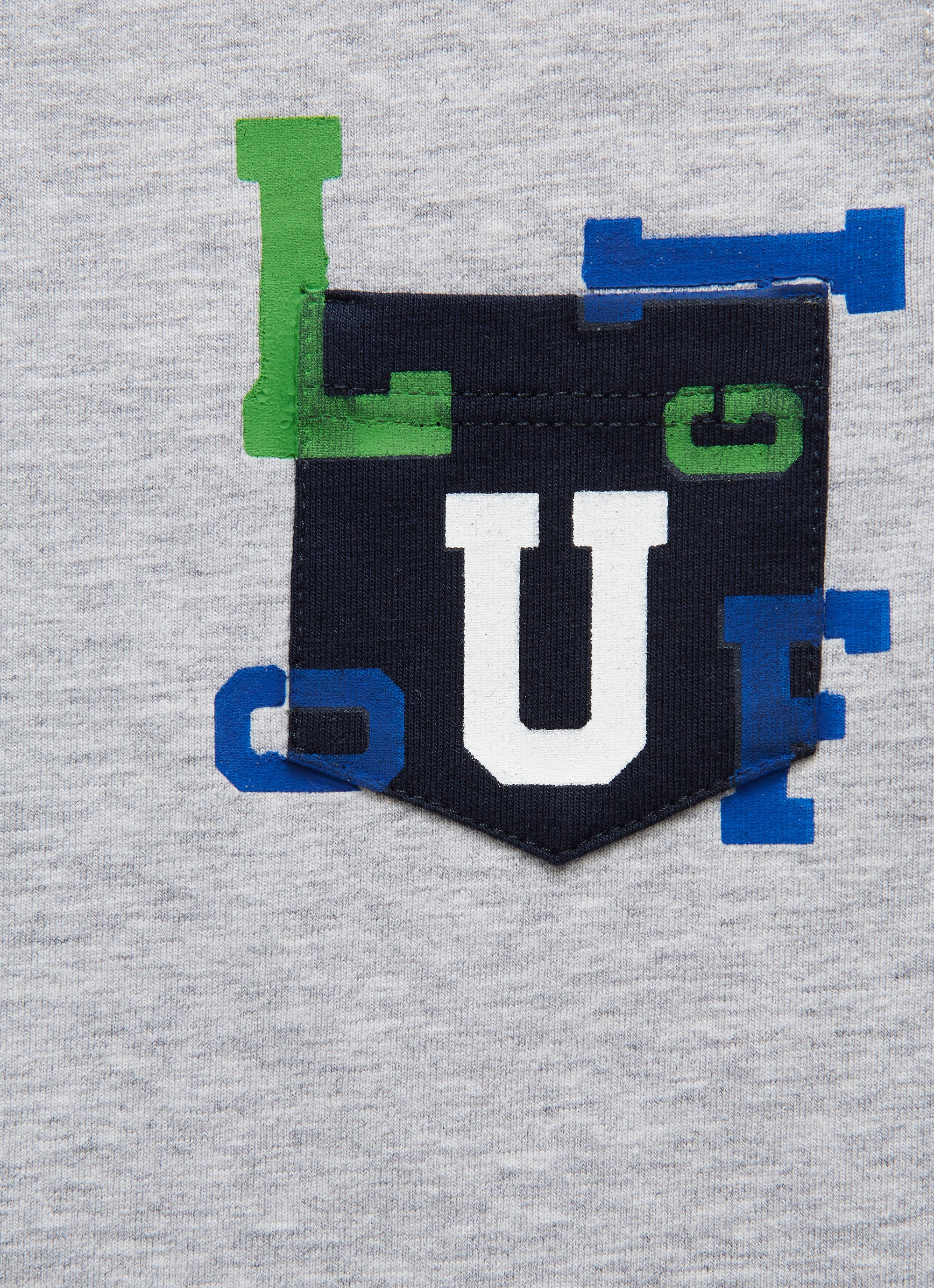 T-shirt with Il Gufo print on the pocket.