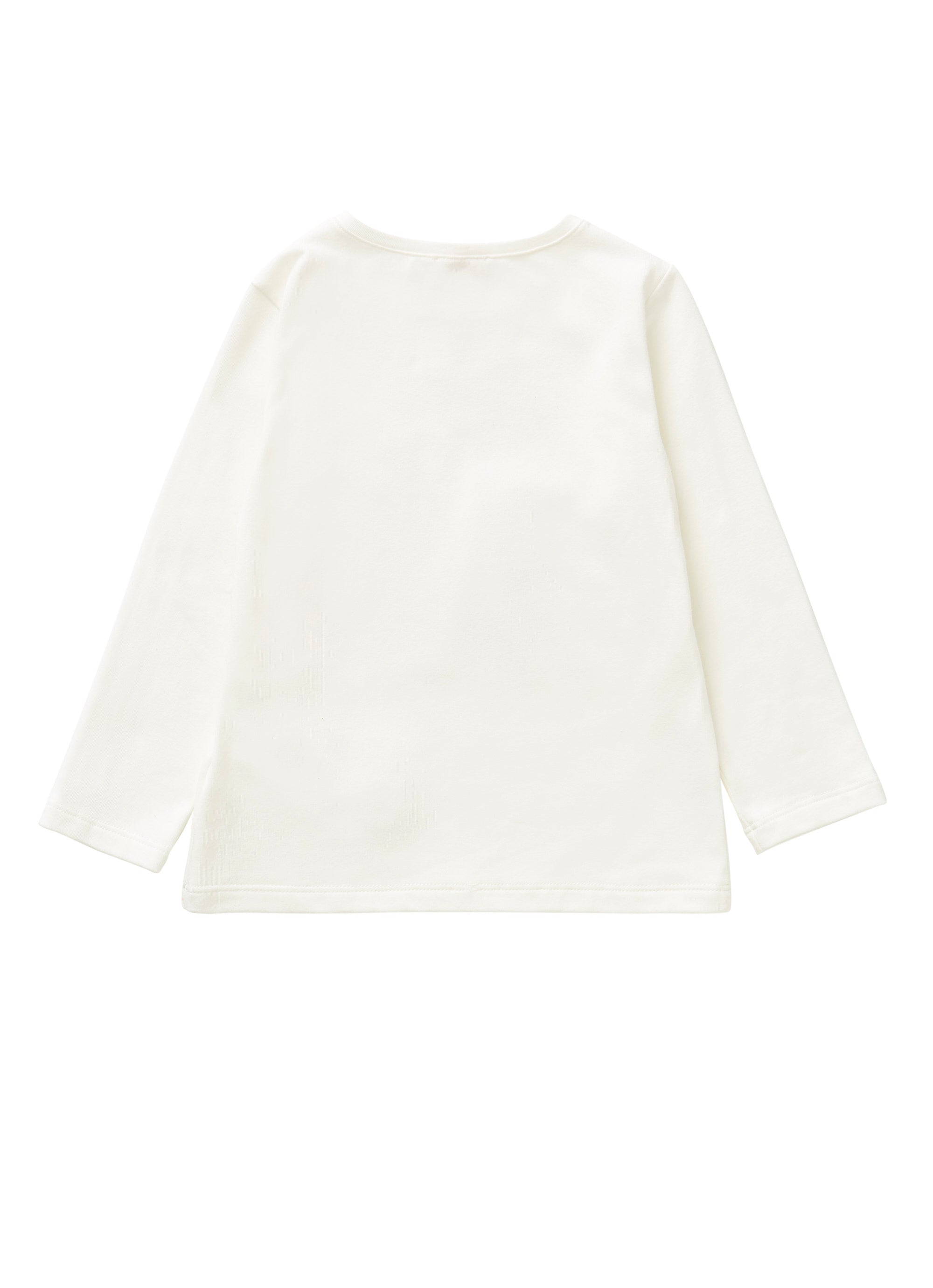 T-shirt with little girls motif and red details