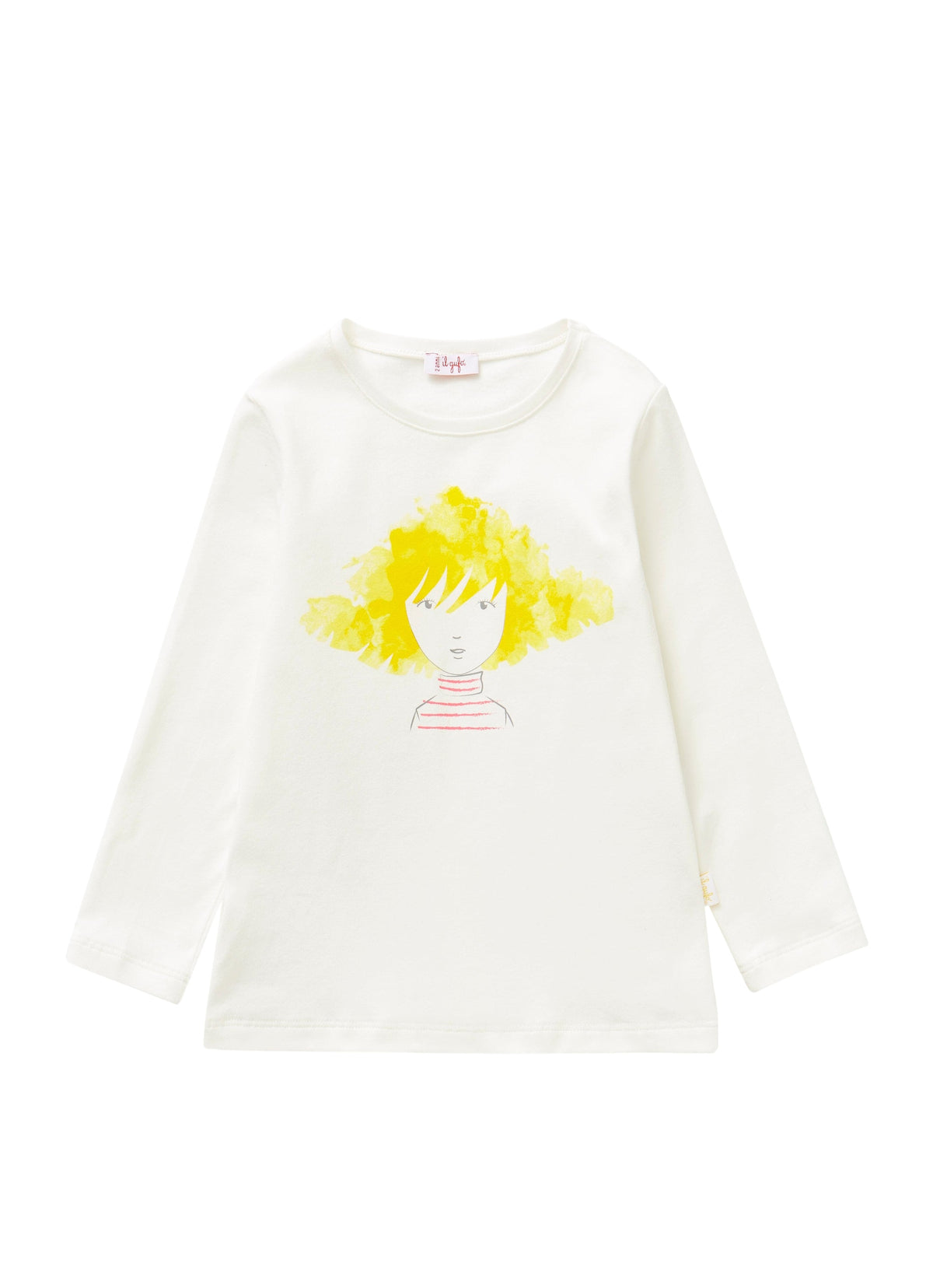 T-Shirt With Little Blonde Girl Motif