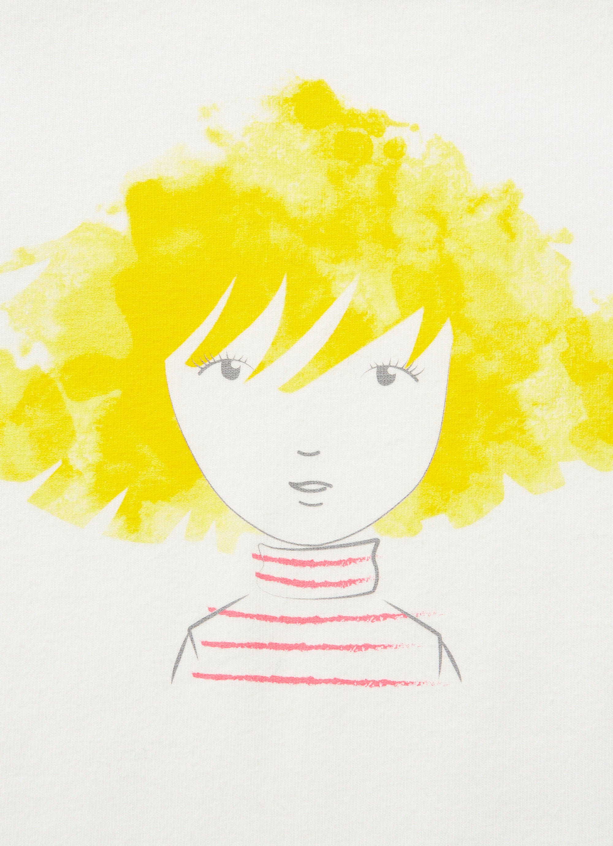 T-shirt with little blonde girl motif