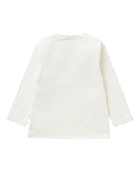 Maglia a maniche lunghe con illustrazione pinguini