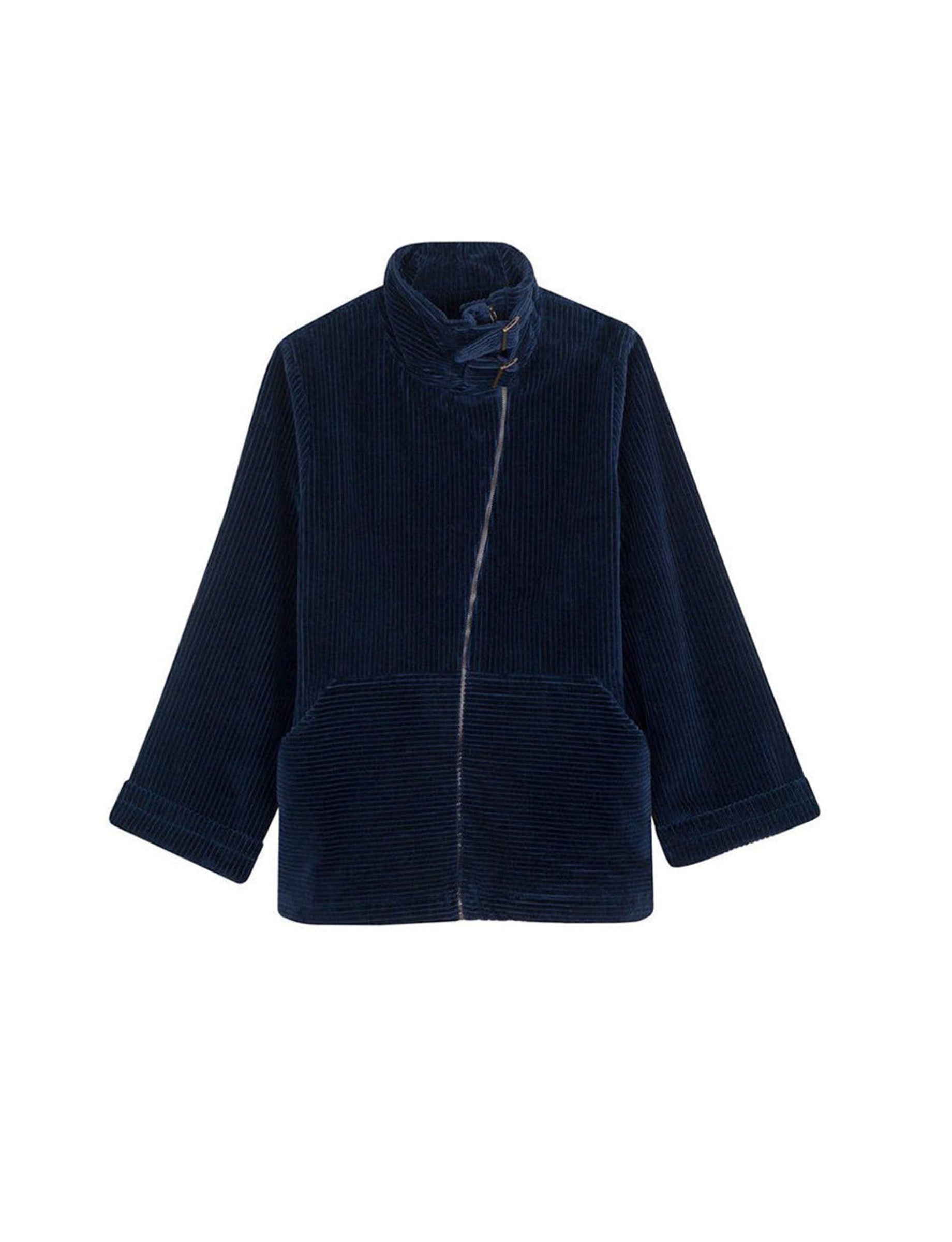 1qty RELIQUAT 125€ 100%  / Blouson Felix à zip - Blue Navy Multicolor