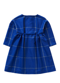 Blue Empire style technowool dress