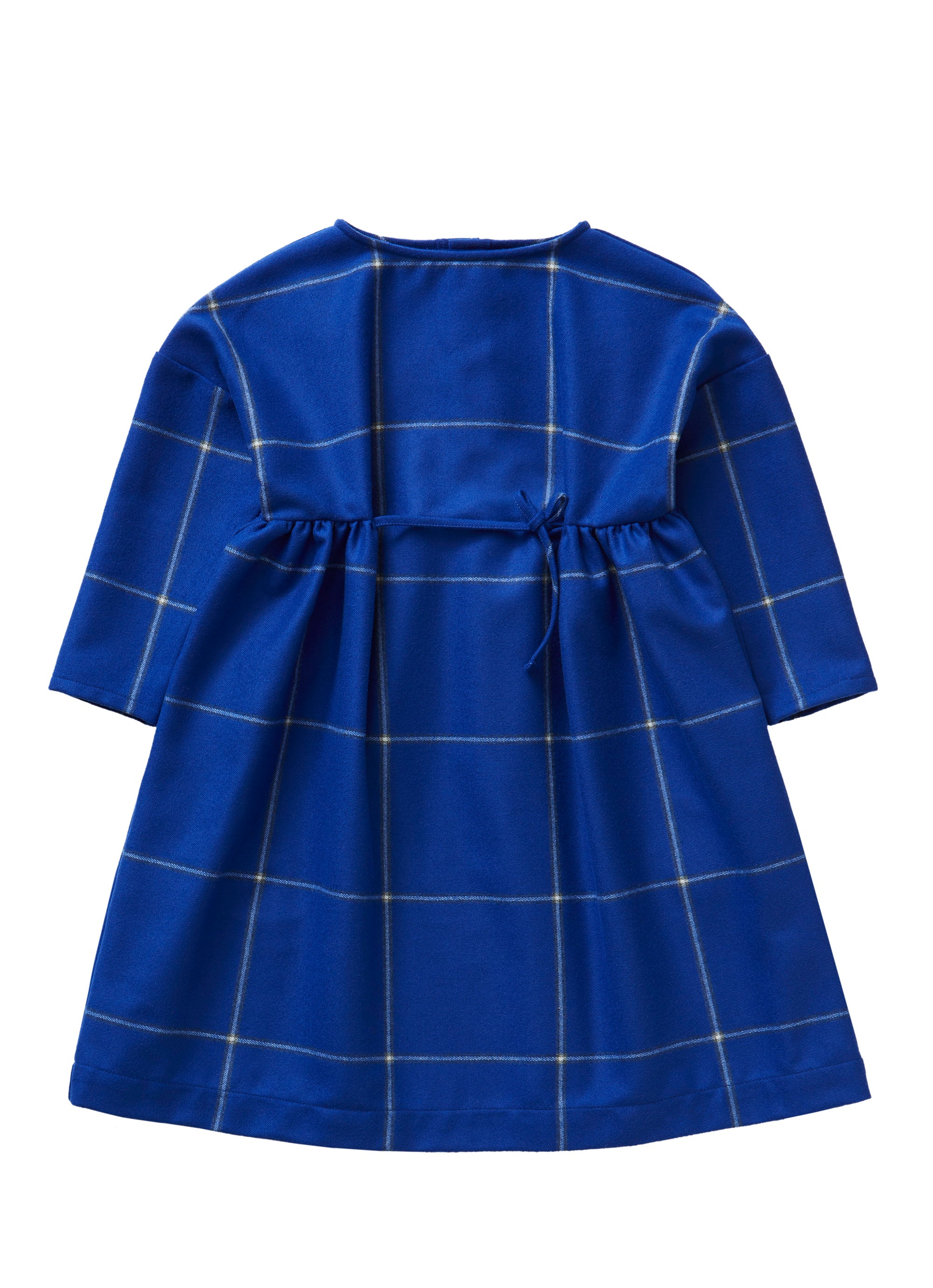 Blue Empire style technowool dress