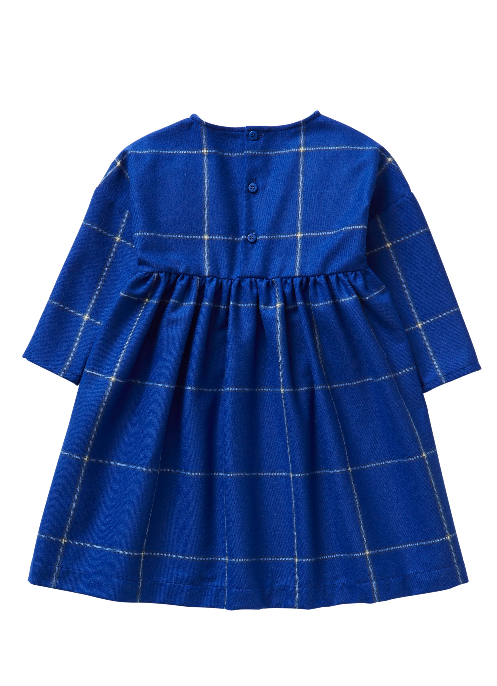 Blue Empire style technowool dress
