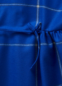 Blue Empire style technowool dress