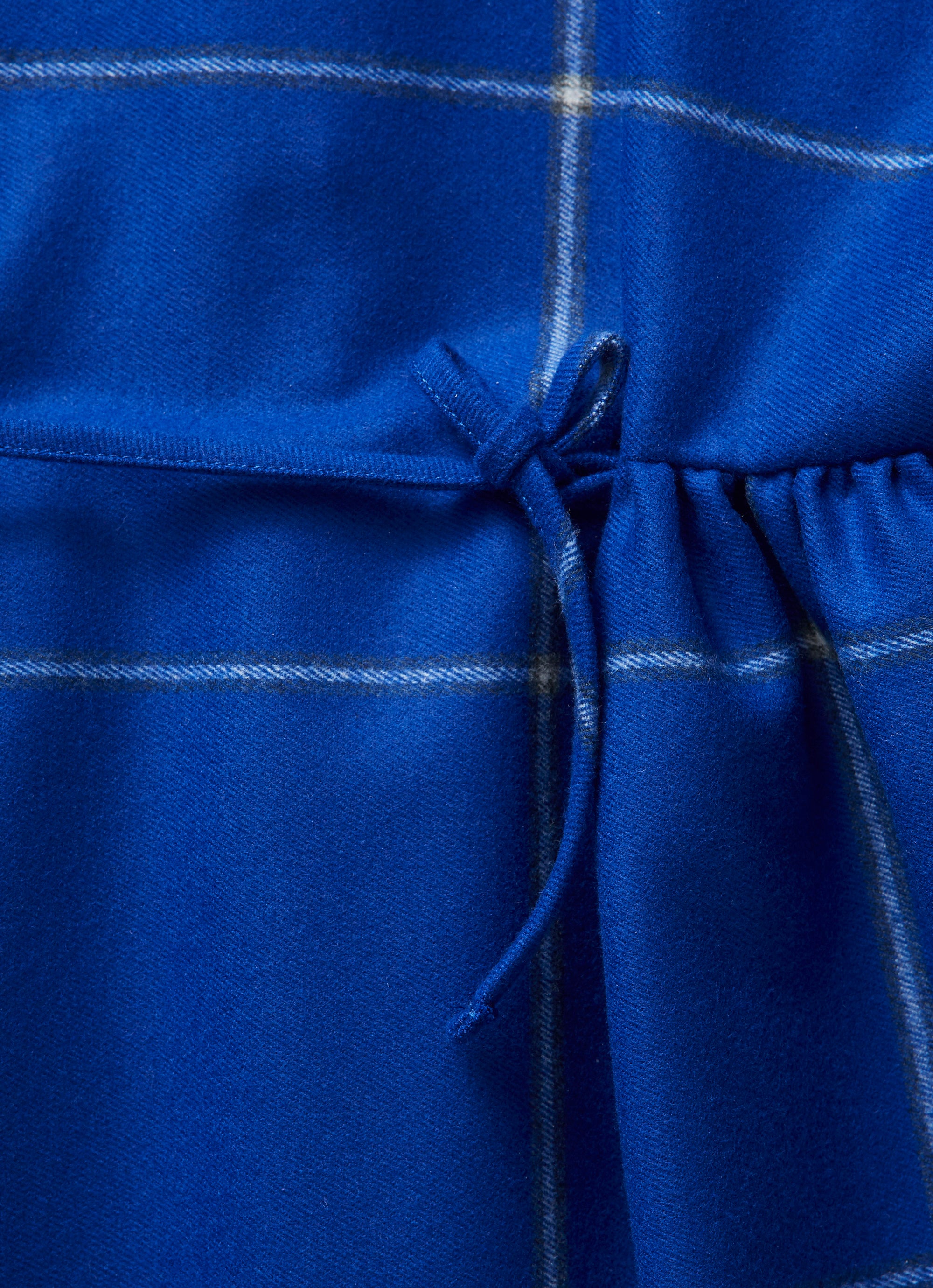 Blue Empire style technowool dress