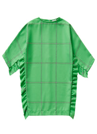 Batwing Sleeve Dress With Ruffles