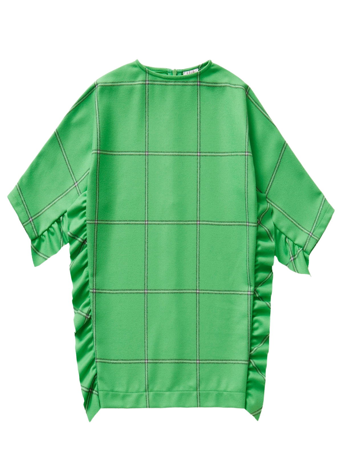 Batwing Sleeve Dress With Ruffles