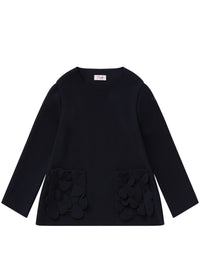 Maglia in Sensitive® Fabrics con applicazioni su tasche