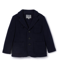 Blue fleece blazer