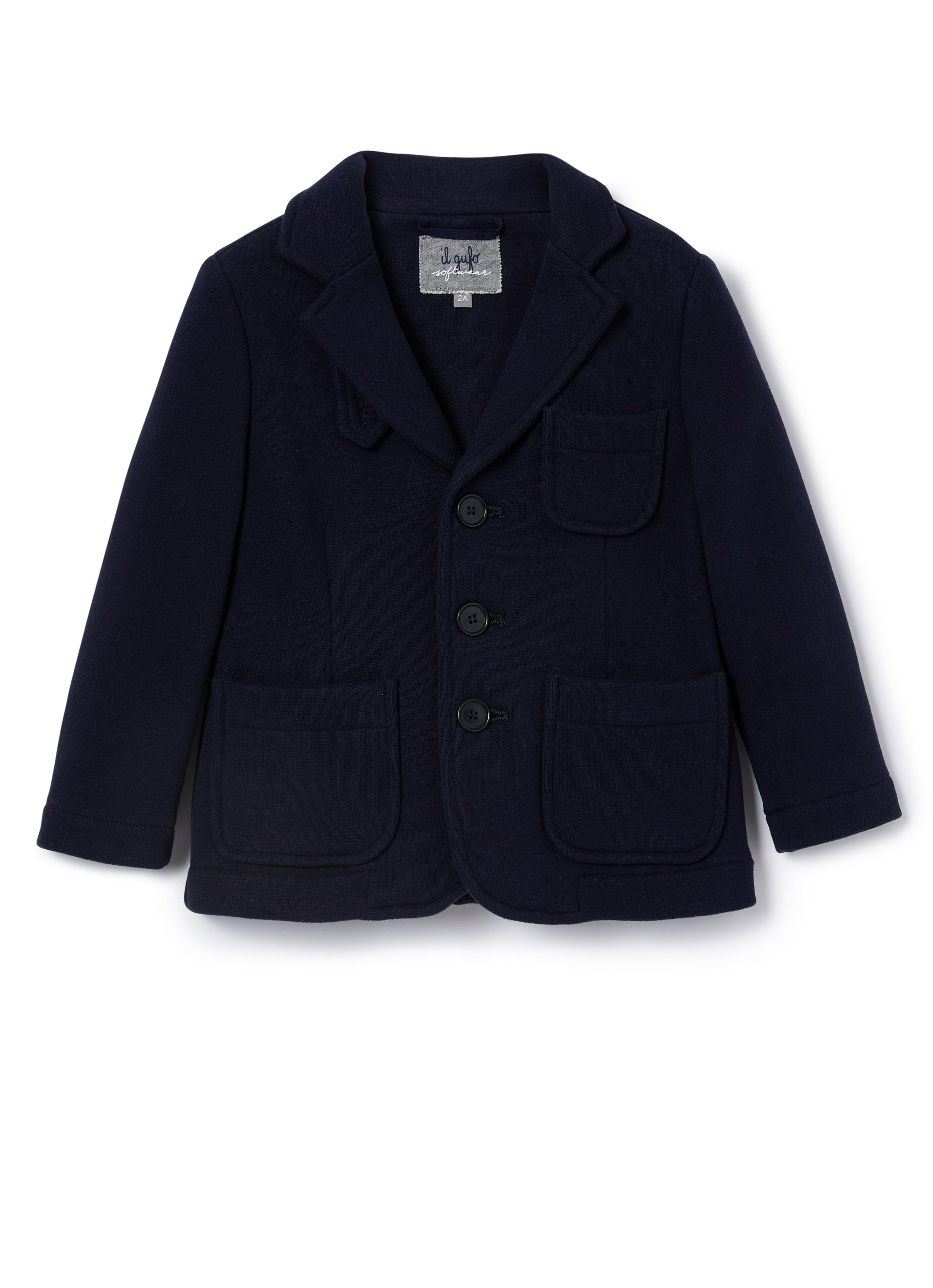 Blue fleece blazer