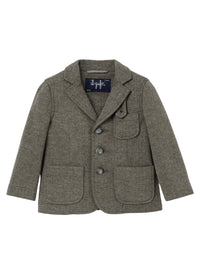 Military Green Fleece Blazer