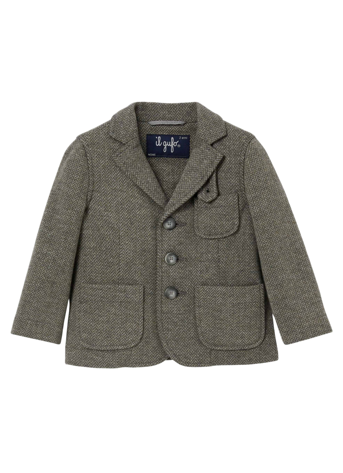Military Green Fleece Blazer