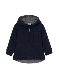 Felpa blu con zip