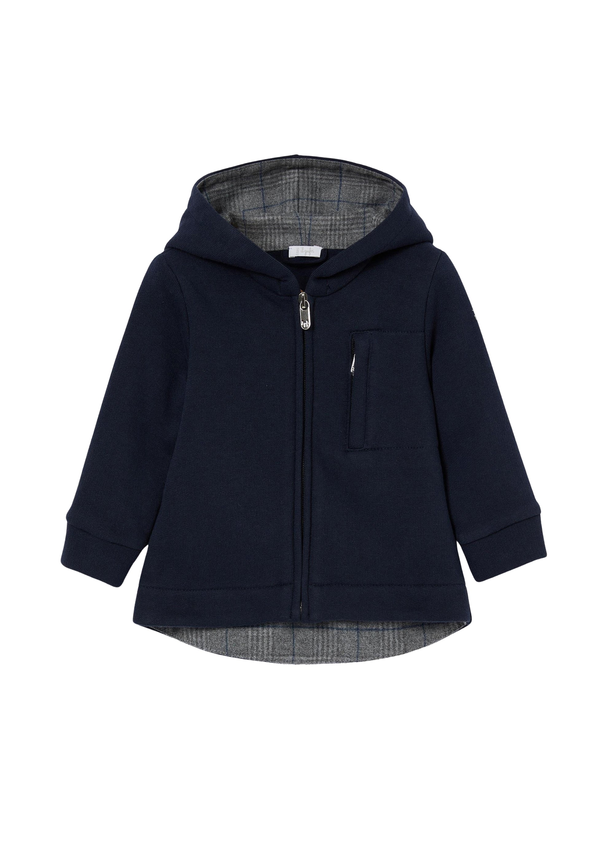 Felpa blu con zip