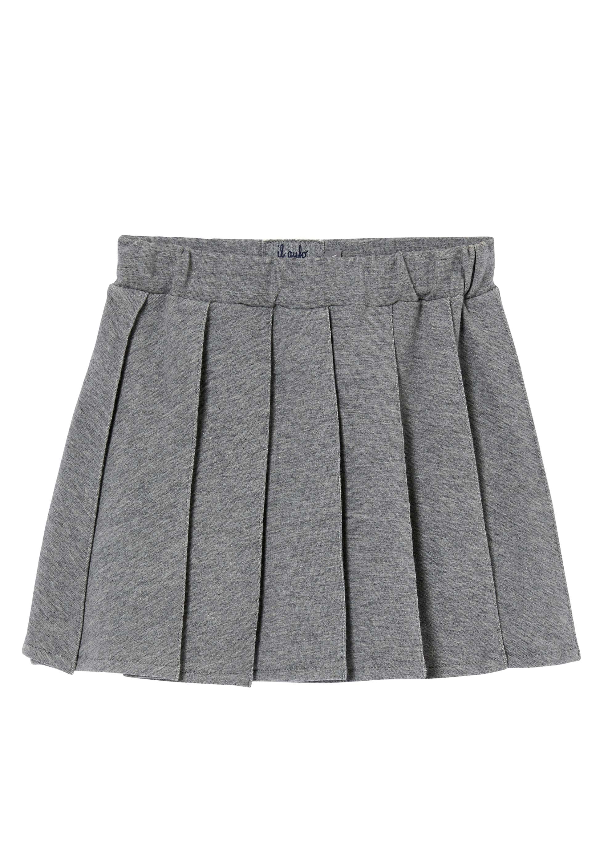 Pleated steel grey skirt