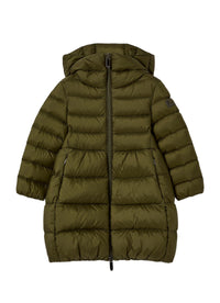 Piumino Lungo Verde Militare