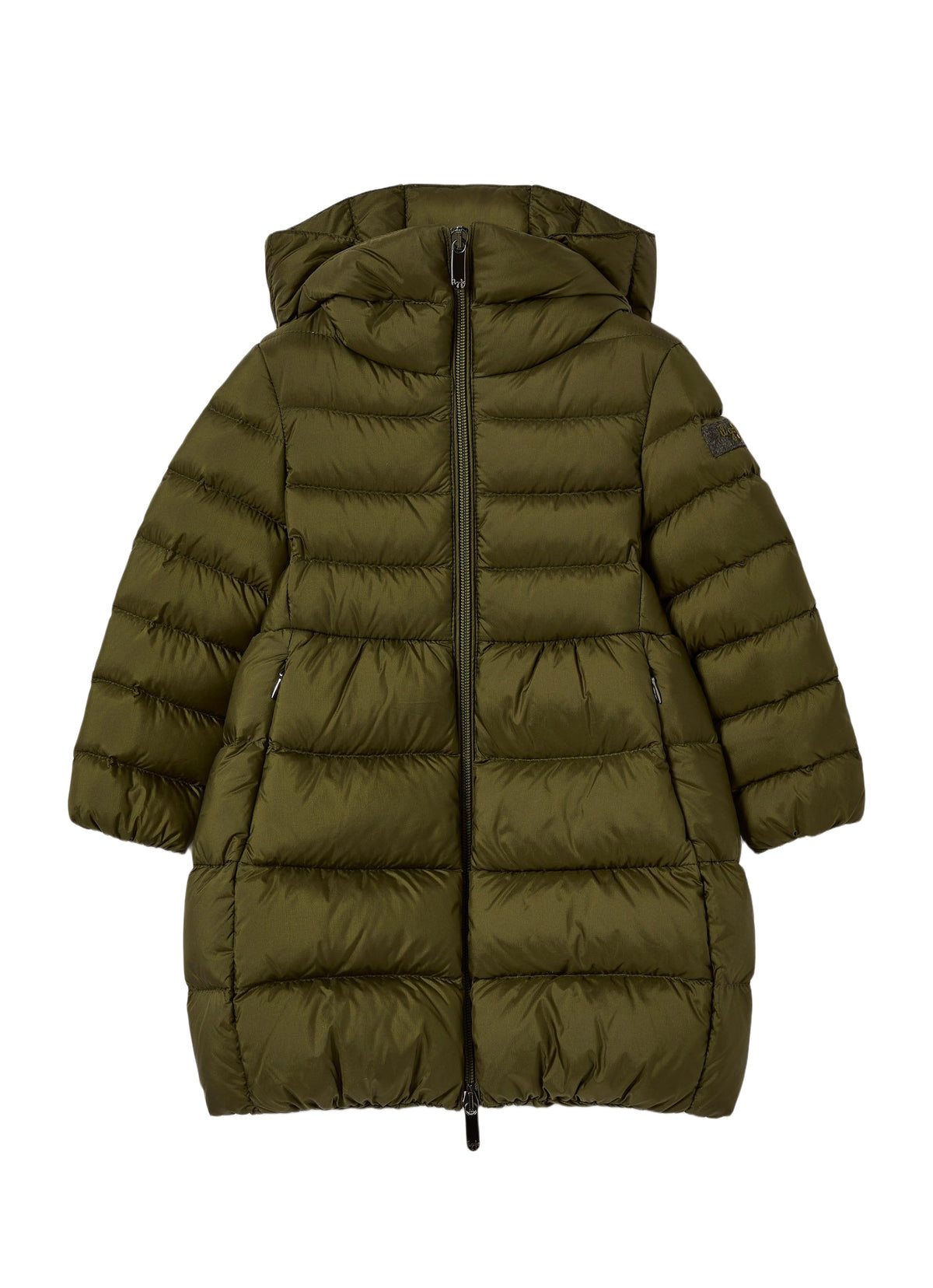 Piumino Lungo Verde Militare
