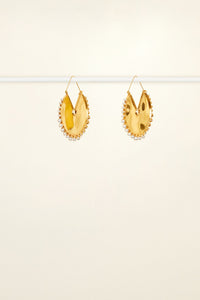 Boucles d’oreilles circulaires en laiton - Or & Argent
