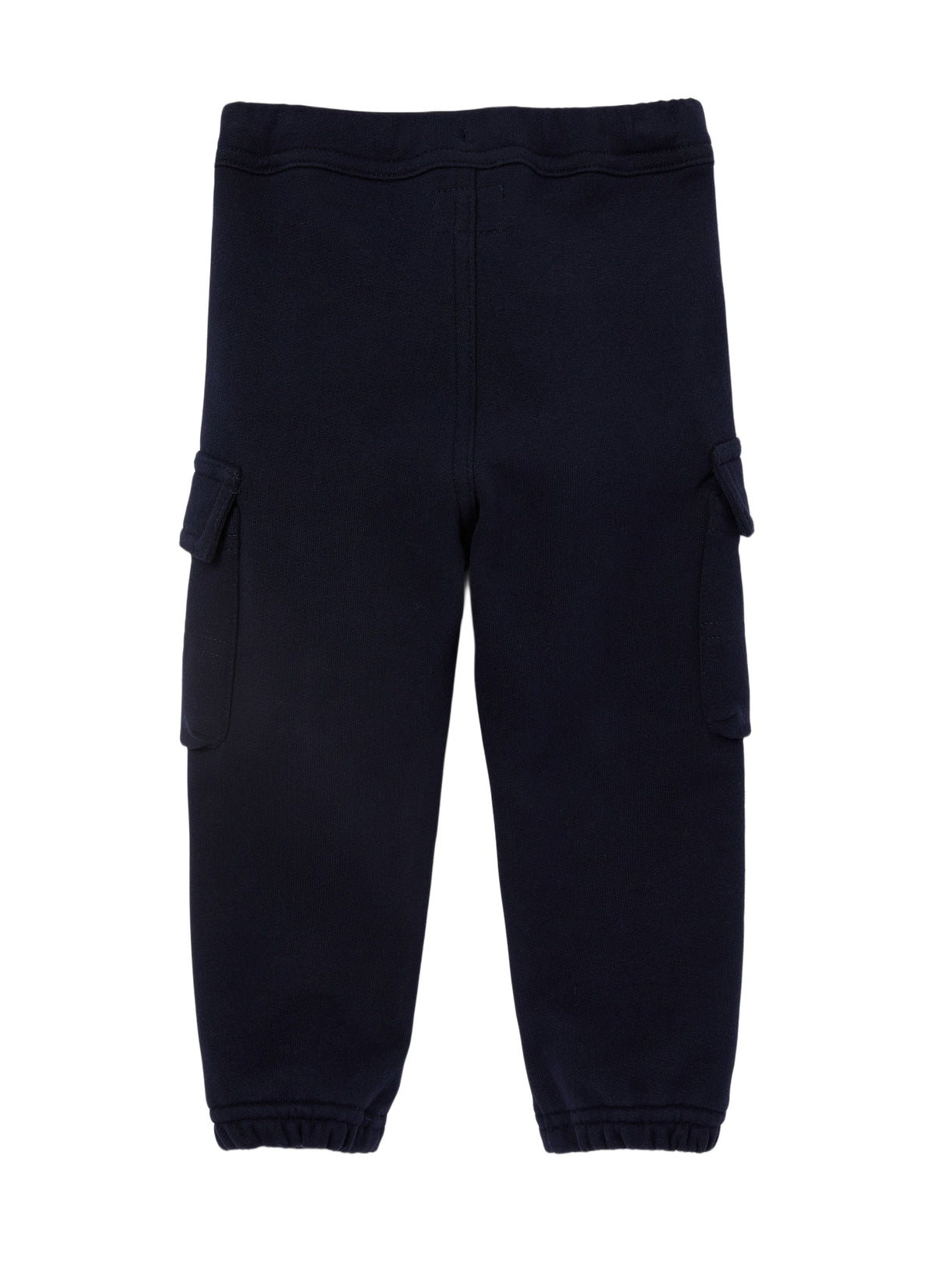 Blue Fleece Cargo Trousers