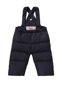 Pantaloni blu in piuma