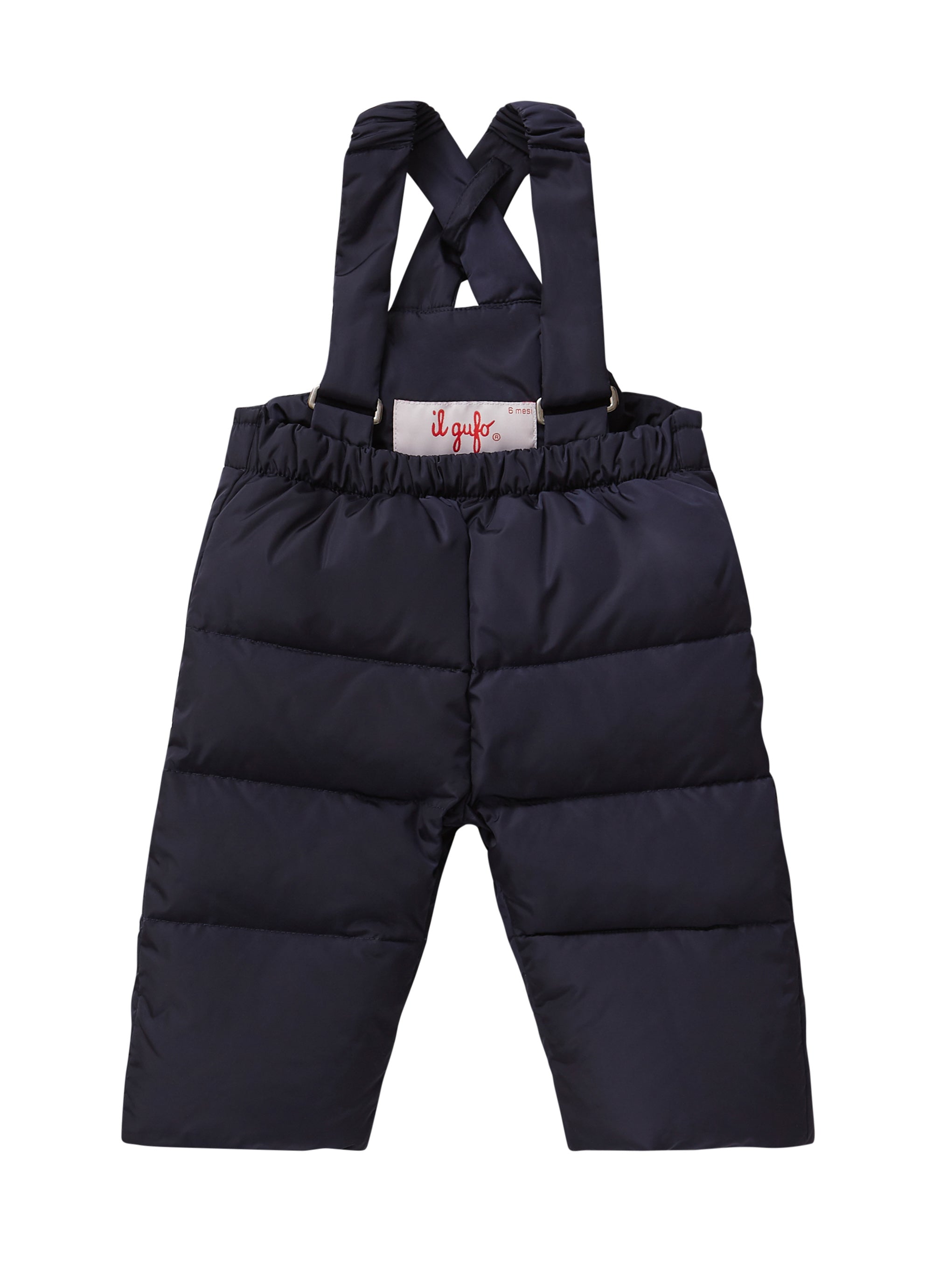 Pantaloni blu in piuma