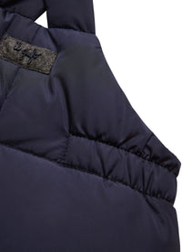 Pantaloni blu in piuma