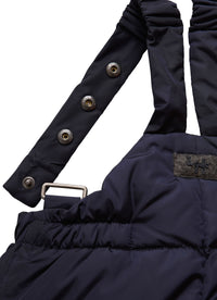 Pantaloni blu in piuma
