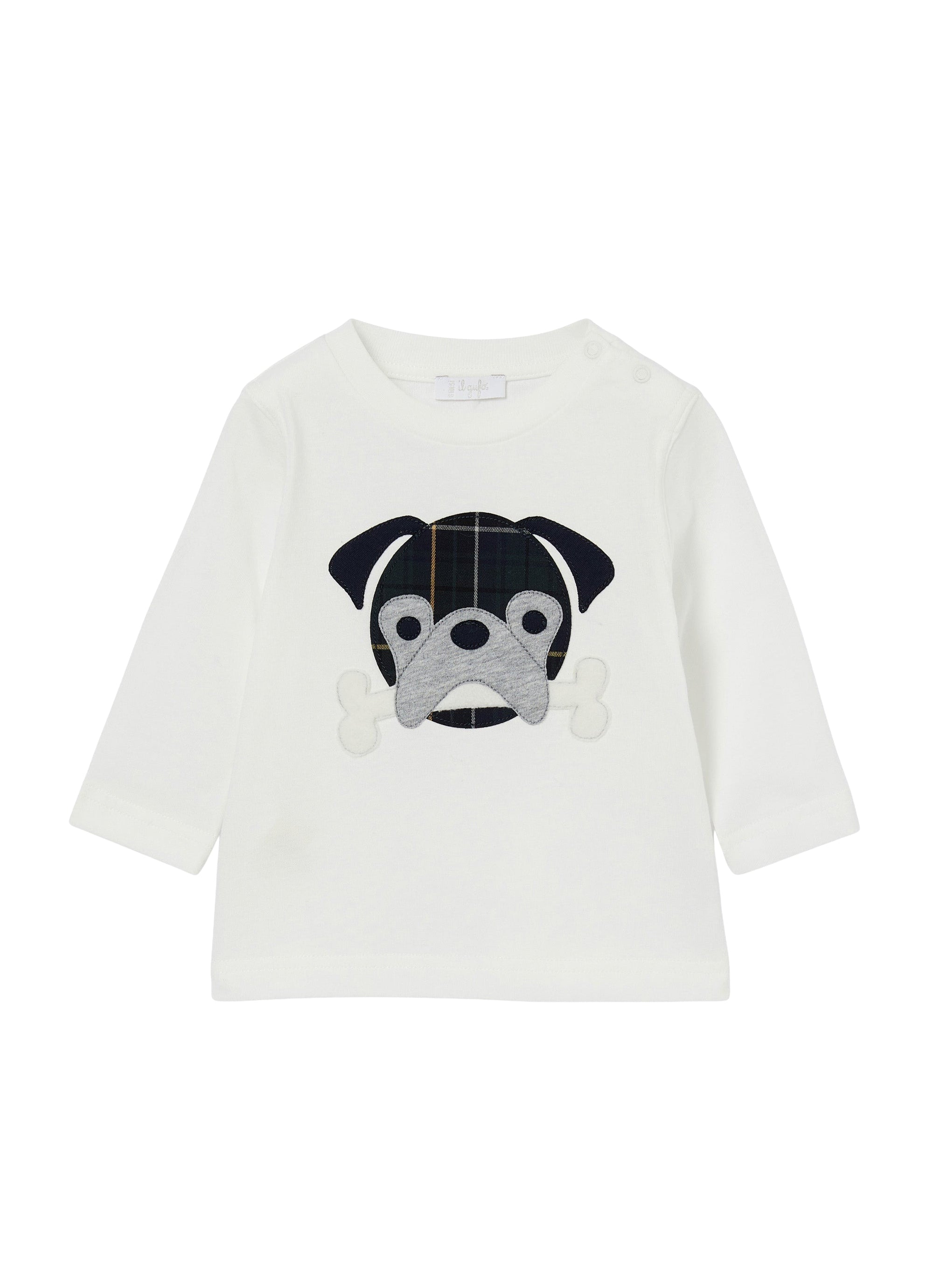T-shirt manica lunga con cagnolino