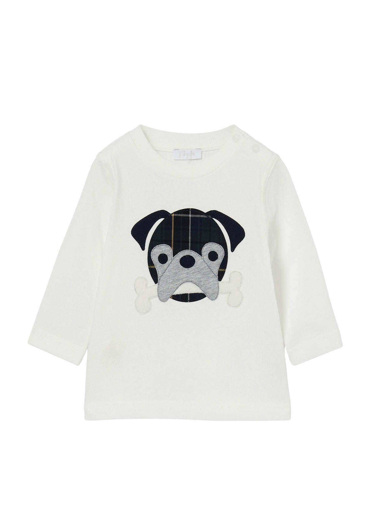T-Shirt Manica Lunga Con Cagnolino