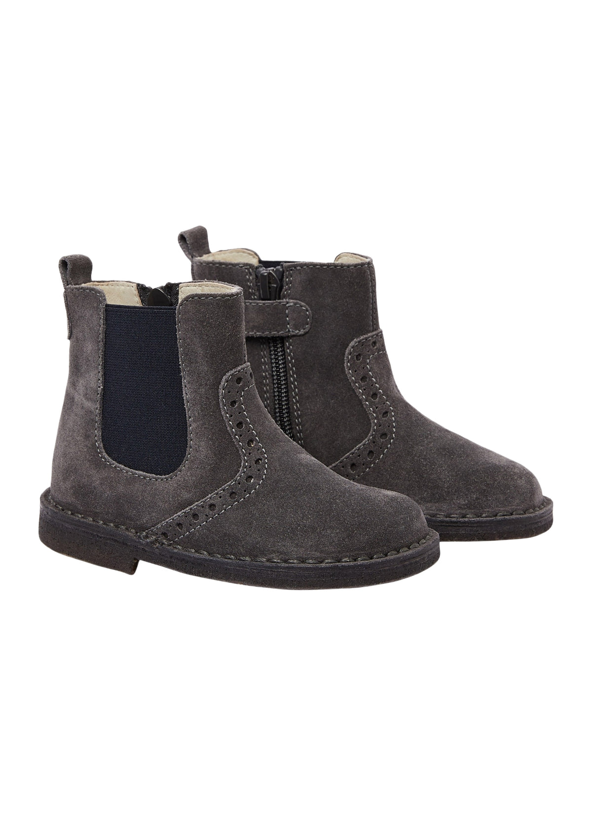 Velor Chelsea Boots