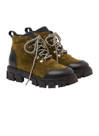 Military green technical booties