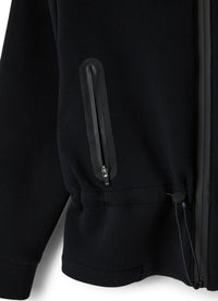Giacca bonded nera con coulisse