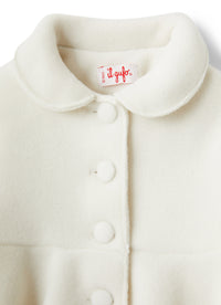 Cream White Fleece Jacket