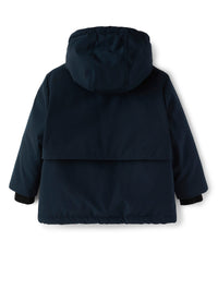 Blue Cotton Nylon Down Jacket