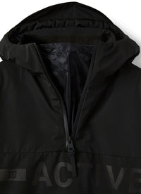 Giacca anorak in nylon con cappuccio