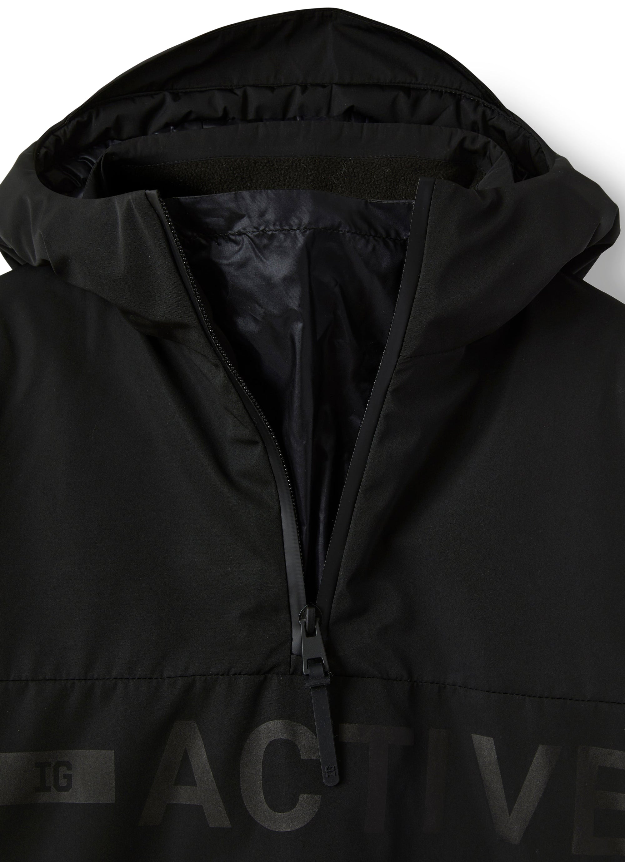 Giacca anorak in nylon con cappuccio