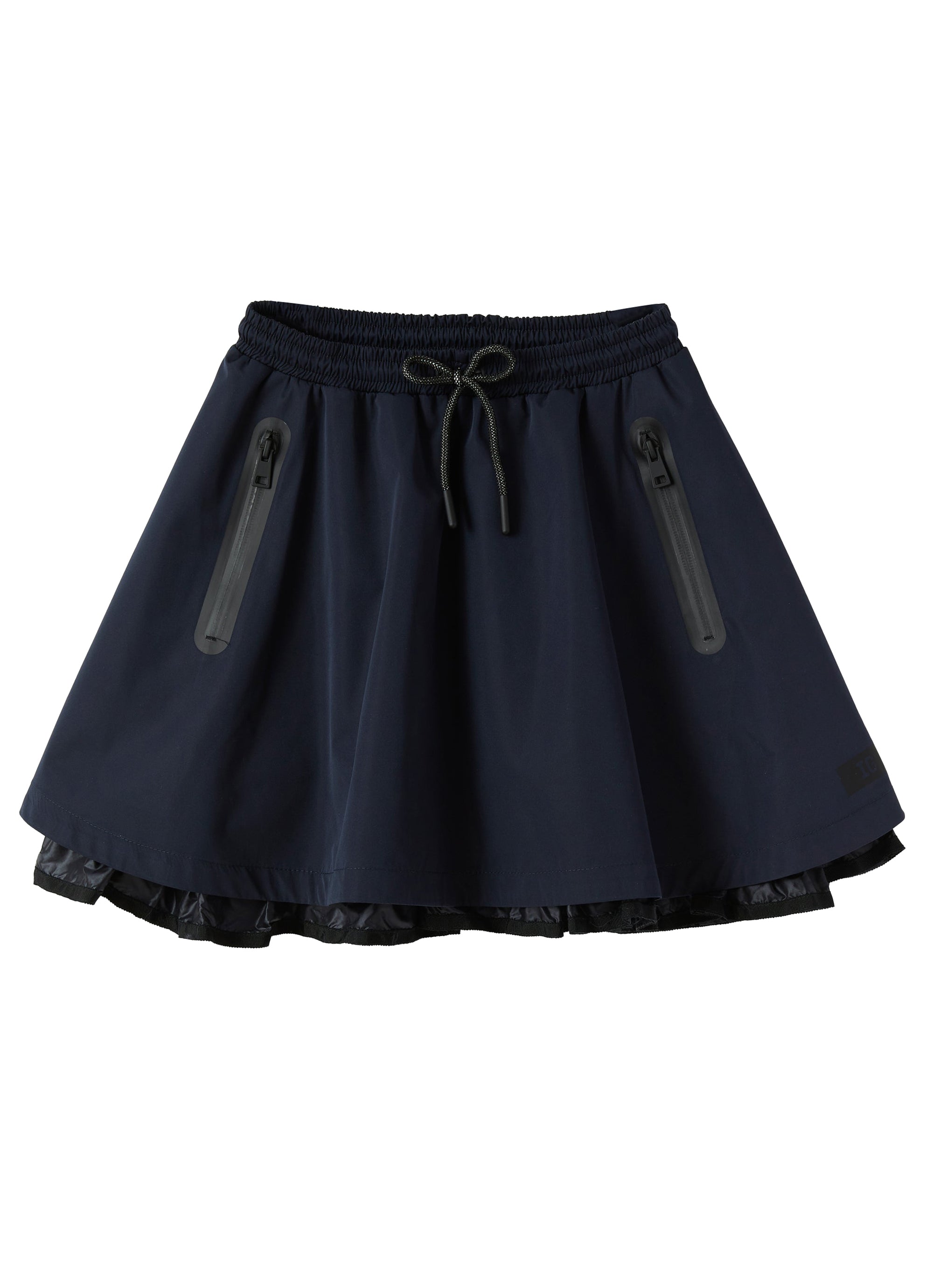 Gonna a ruota in nylon blu