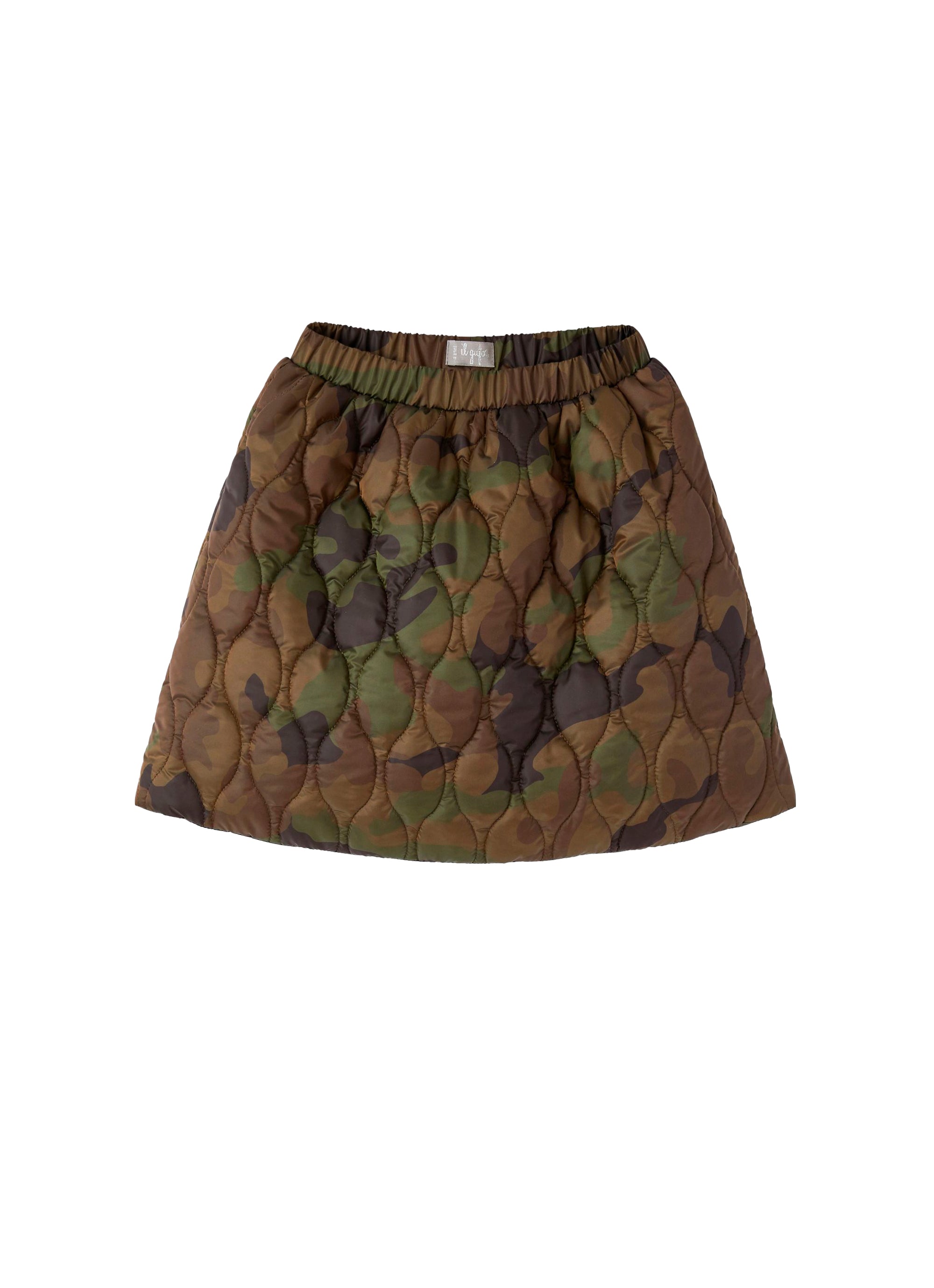 Camouflage skirt - Verde Mimetico