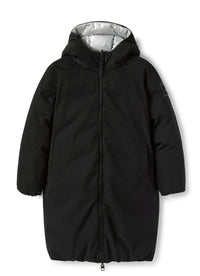 Giacca in nylon nero reversibile