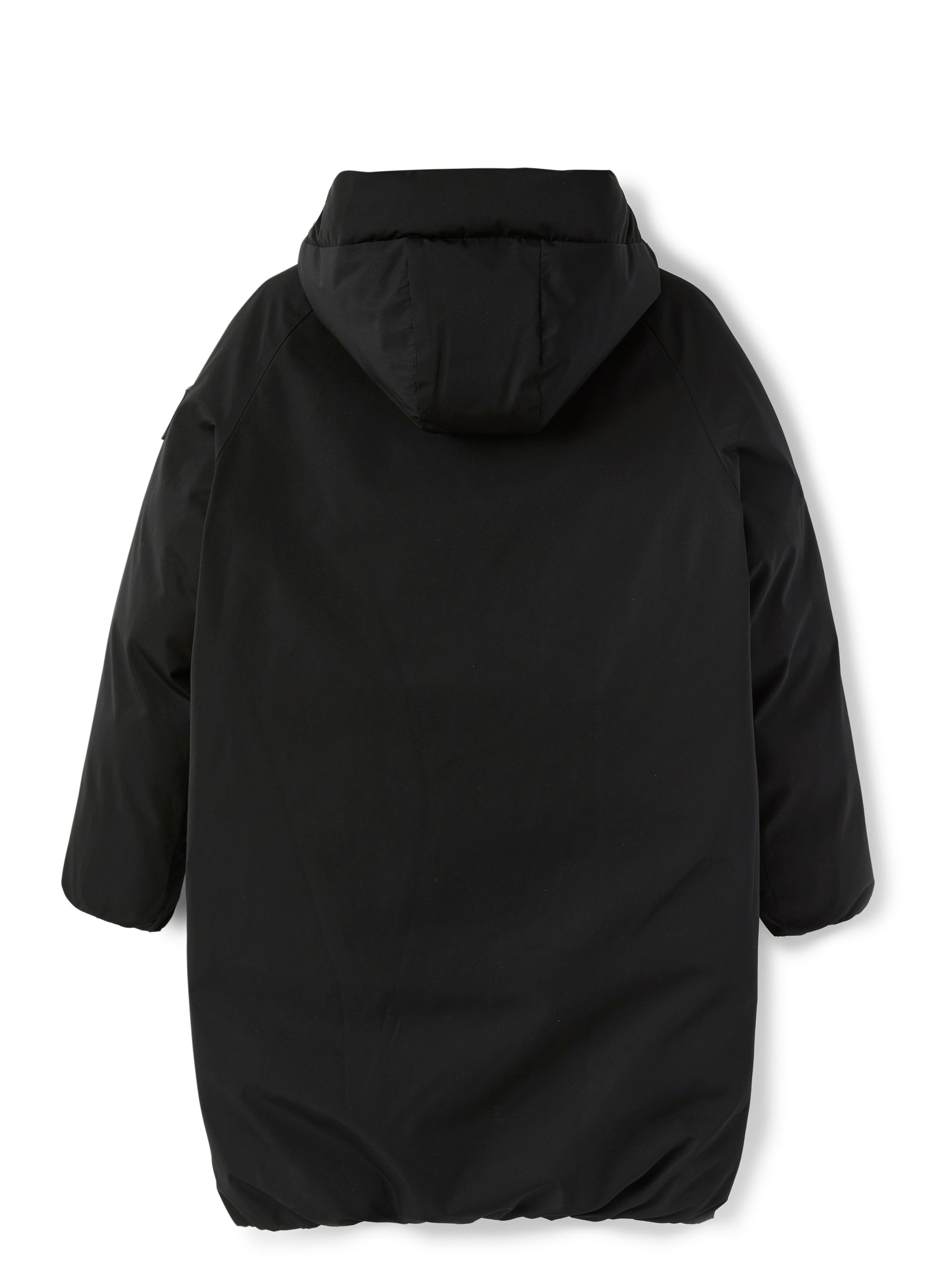 Giacca in nylon nero reversibile