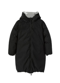 Giacca in nylon nero reversibile