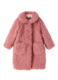 Faux fur coat with pockets - Rosa Erica