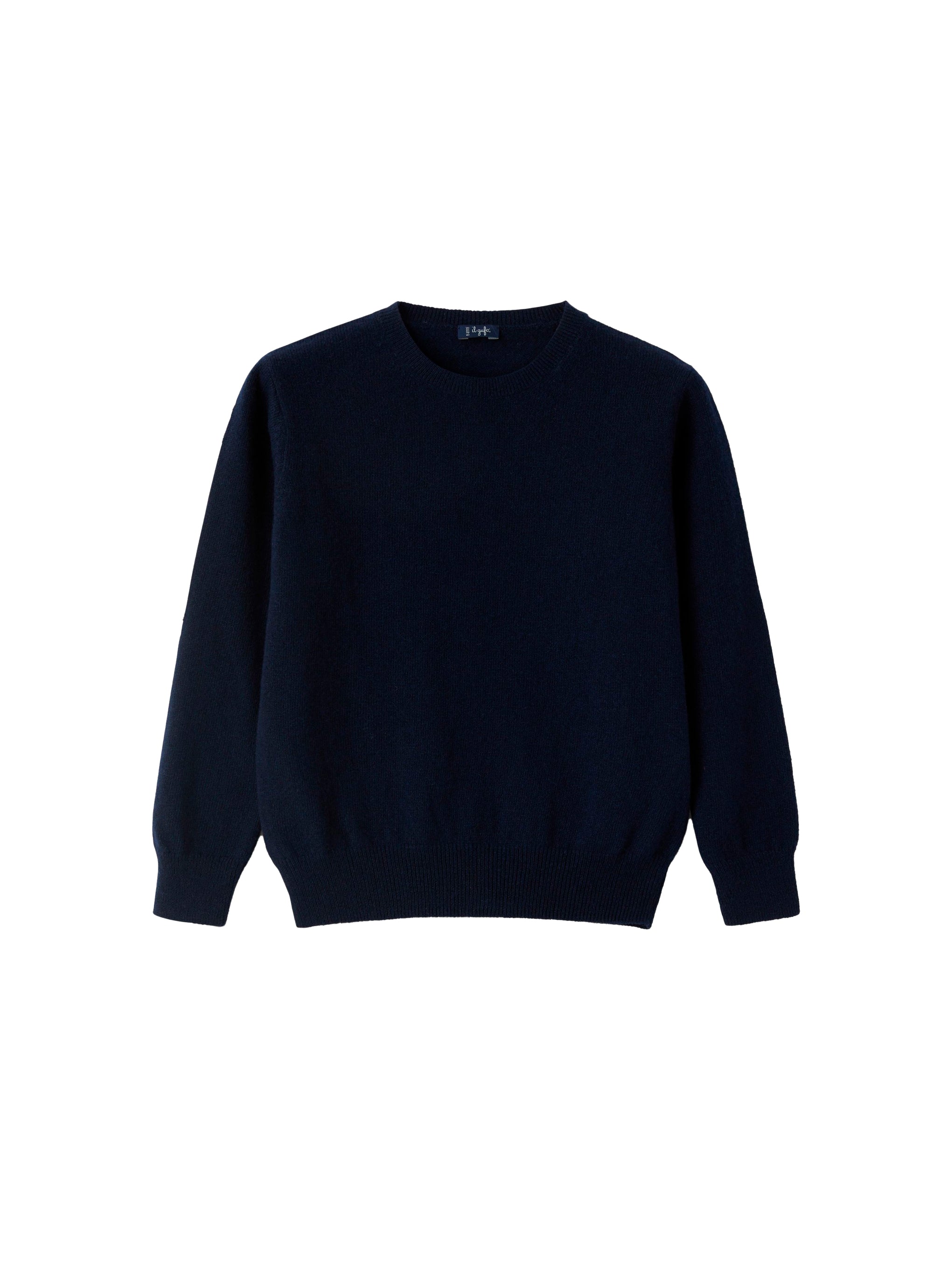 Wool round-neck jumper - Blue