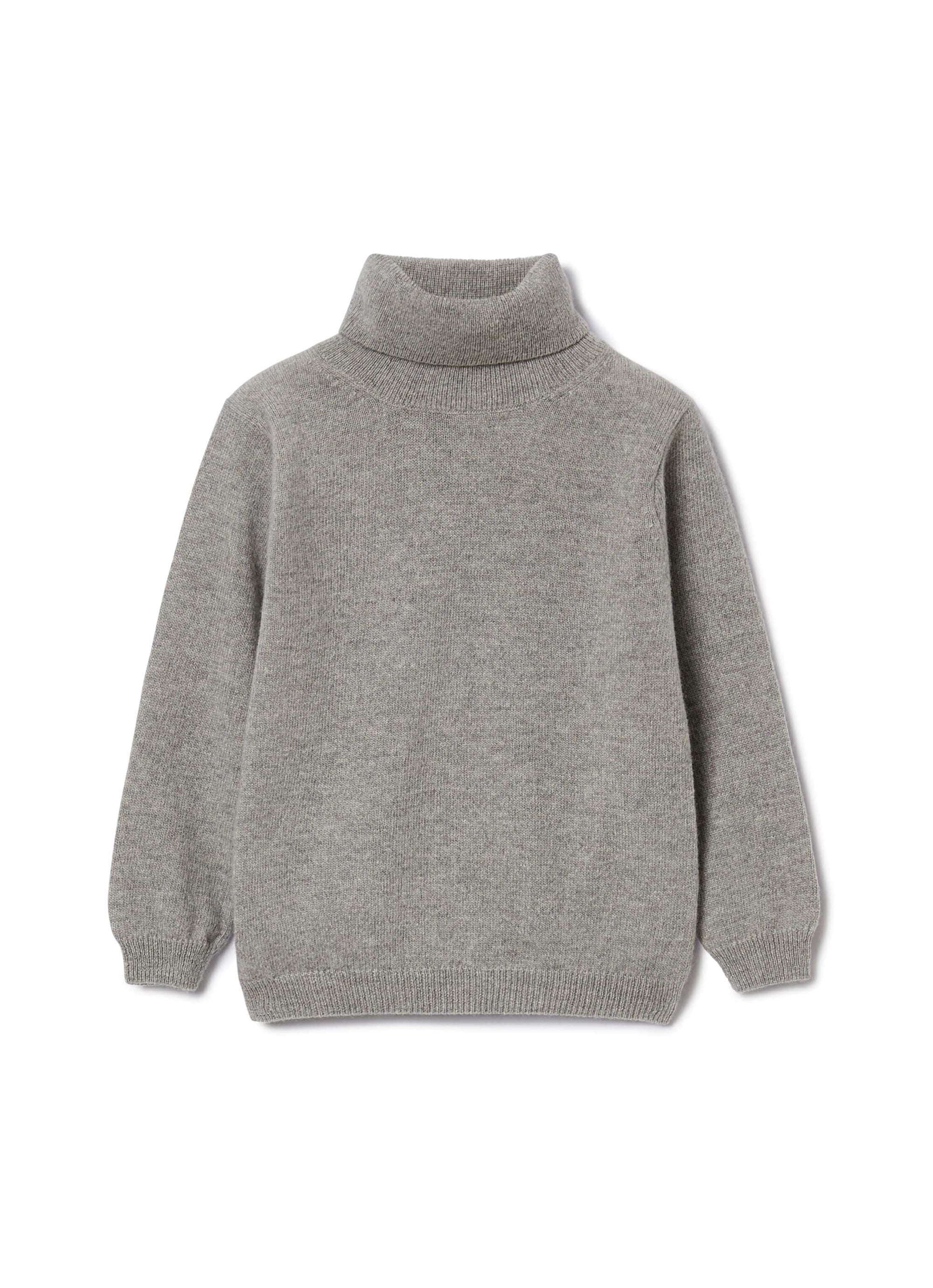 Wool turtleneck jumper - Acciaio